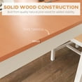 thumbnail image 6 of HomCom 5 Piece Modern Pine Wood Dining Table with Chair White/Natural Wood, 6 of 9