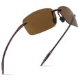 thumbnail image 3 of The Matrix Classic Polarized Sports Rimless Sunglasses Men Driving Rectangle Ultralight Frame Sun Gl, 3 of 5
