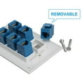 thumbnail image 3 of Cat 6 Ethernet Wall Plate Port,Ethernet Female-Female Removable Compatible with Cat7/6/6E/5/5E, 3 of 5