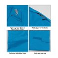 thumbnail image 3 of Little Donkey Andy Women's High Performance Waterproof Rain Pants Lightweight Breathable Golf Hiking Pants Bright Blue XS, 3 of 6