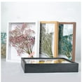 thumbnail image 3 of CSCHome 4x6inch Wood Dried Flower Photo Frame, Perfect for Displaying Your Artwork(Black), 3 of 5
