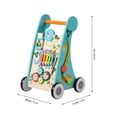 thumbnail image 5 of Teamson Kids Preschool Play Lab andador de madera y estación de actividades, natural/azul, 5 of 5