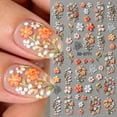thumbnail image 6 of 5D Embossed Nail Art Stickers, 3D Floral Self-Adhesive Nail Decals, DIY Spring Nail Decoration for Women, 6 of 7