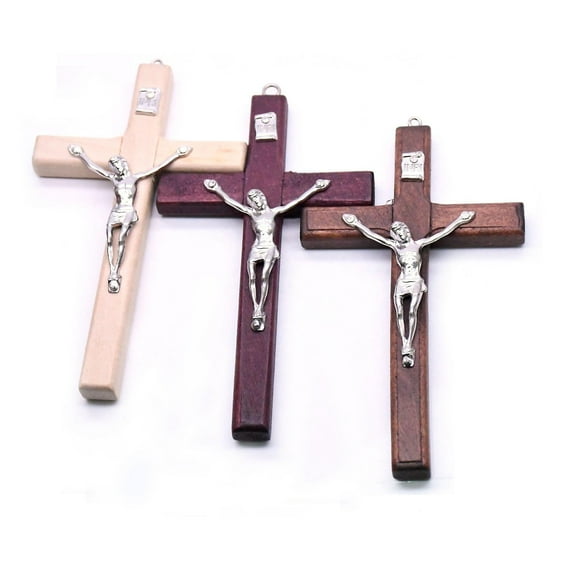 Dww-3 Symbole De Culte Religieux Suspendu En Bois Pour Dcoration Intrieure Ornement De Crucifix Catholique En Bois
