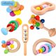 thumbnail image 2 of Sonajero Montessori de mano para bebé, sonajero de madera, campana de mano, instrumentos musicales, juguete de aprendizaje intelectual, juguete educativo, regalo, 2022 Fivean unisex, 2 of 2