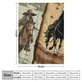 thumbnail image 4 of ARISTURING  Horse Throw Blanket Queen Size, Western Cowboy Cowgirl Sherpa Blanket for Kids Boys Teens, Forest Arrow Horseshoe Patchwork Blanket Retro Plaid Fuzzy Blanket Cabin Lodge Decor, 4 of 6