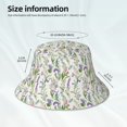 thumbnail image 3 of Sikiie Wisteria Flower Reflective Double-Sided Bucket Hat, Sun Hat, for Gardening, Beaching, Camping, Hiking, Fishing, 3 of 6