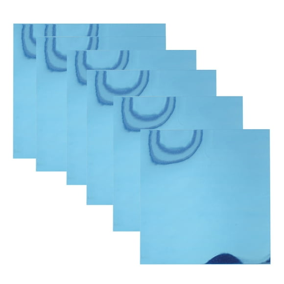 Zootealy Flexible Reflective Mirror Sheets Self-Adhesive PET Mirror Tiles Non-Glass Mirror Stickers for Home Decoration Daily Use Living Room Bathroom Countertop