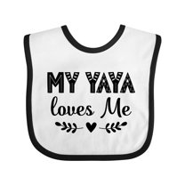 Inktastic My Yaya Loves Me Grandchild Girls Baby Bib