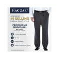 thumbnail image 5 of Haggar Men's Big & Tall Premium No Iron Khaki Pleat Pant Classic Fit HC90897, 5 of 8