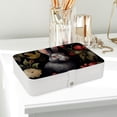 thumbnail image 6 of Rabbit PU Leather Necklace Organizer with Removable Compartment, Earring Holder, and Decorative Box - Portable Storage Case, 6 of 6
