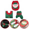 thumbnail image 3 of Kit de cubierta de tanque de Santa Claus Accesorios de decoración de baño reutilizables divertidos JShteea El nuevo, 3 of 7