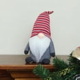 thumbnail image 2 of 10" Red and Gray "Marvin" Chubby Sitting Santa Gnome Plush Table Top Christmas Figure, 2 of 3