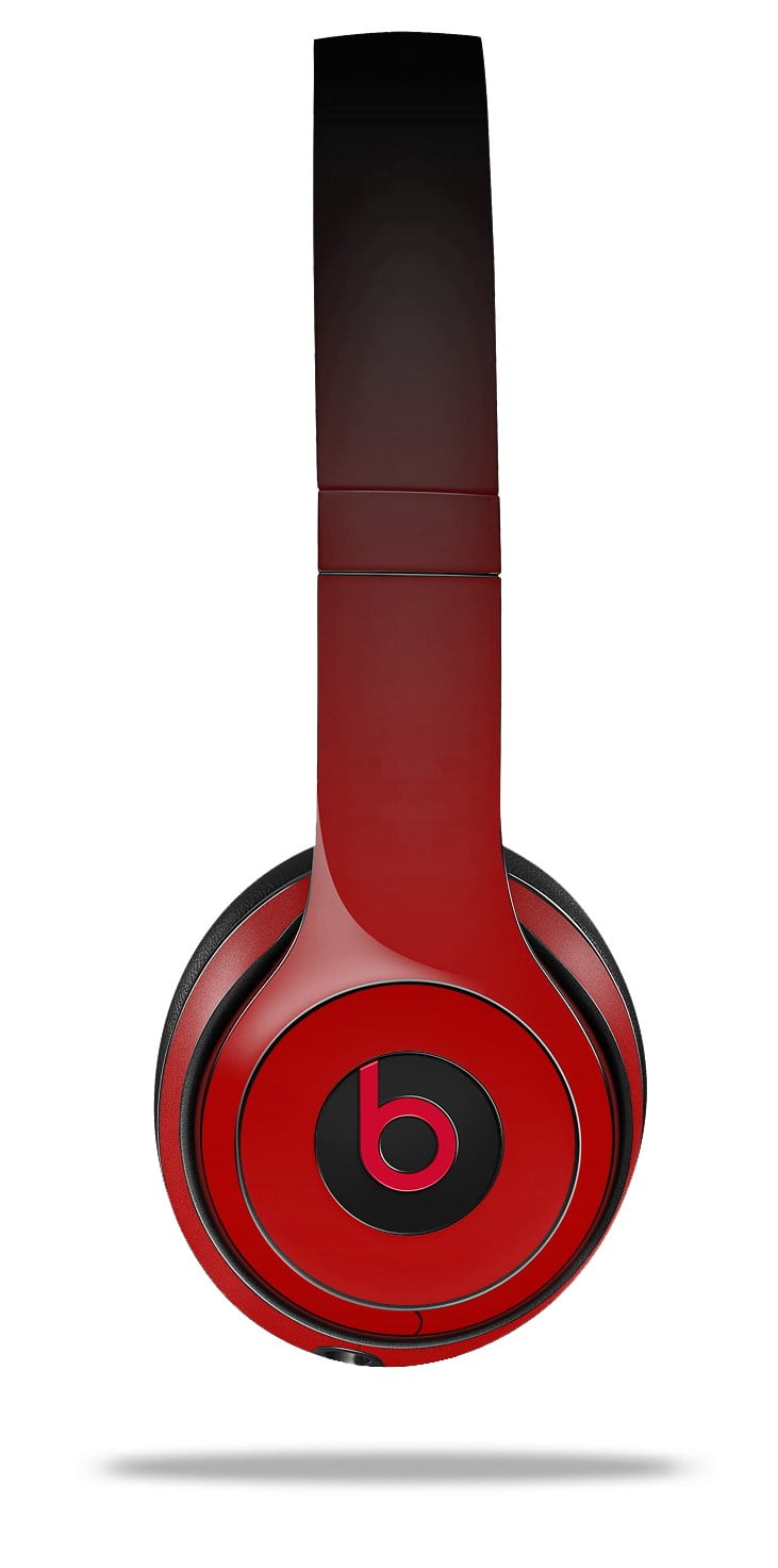 beats red and black headphones