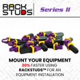 thumbnail image 4 of Tornillos de montaje en rack Rackstuds P20 Rack Mount II morados, paquete de 20, 4 of 7