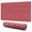 Red Christmas Knitted, variant on Long Mouse Pads for Desk,Red Christmas Icon Pattern Desk Mats on Top Of Desks, Desk Mouse Pad Extra Large with 3mm Non-Slip Base and Stitched Edge for Gaming,Office,Work,Home 31.5x11.8in