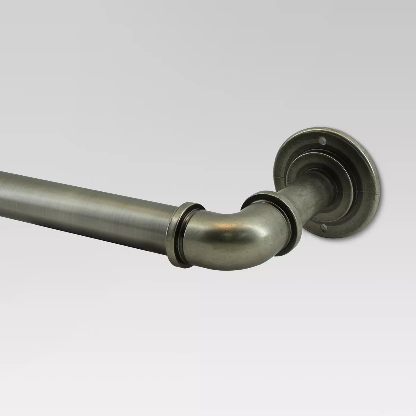Threshold French Pipe Curtain Rod Nickel Antique Pewter Threshold French Pipe Curtain Rod Nickel Antique Pewter