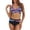 Red, variant on Women's Swimwear Two Piece Swimwear Women's Boho Print Bikini Set High Waisted Swimsuit Print Set Swimsuit Tube Top Filled Bra Swimwear Beachwear