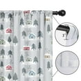 thumbnail image 4 of Blackout Kids Curtains,Gray Christmas House and Tree Pattern Childrens Insulated Curtains Set Of 2,Bedroom Essentials,Toddler Room Decor 42"x54", 4 of 5