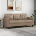 thumbnail image 6 of vidaXL Sofa Chair Relax Lounge Seating Furniture Black/Cappuccino Multi Sizes, 6 of 10