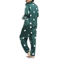 thumbnail image 7 of JGTDBPO Two Piece Pajama Set For Women Long Sleeve Sleepwear Soft Button Down Loungewear Pjs Set Nightwear With Long Pants Silk Satin Long Pajama For Women, 7 of 7