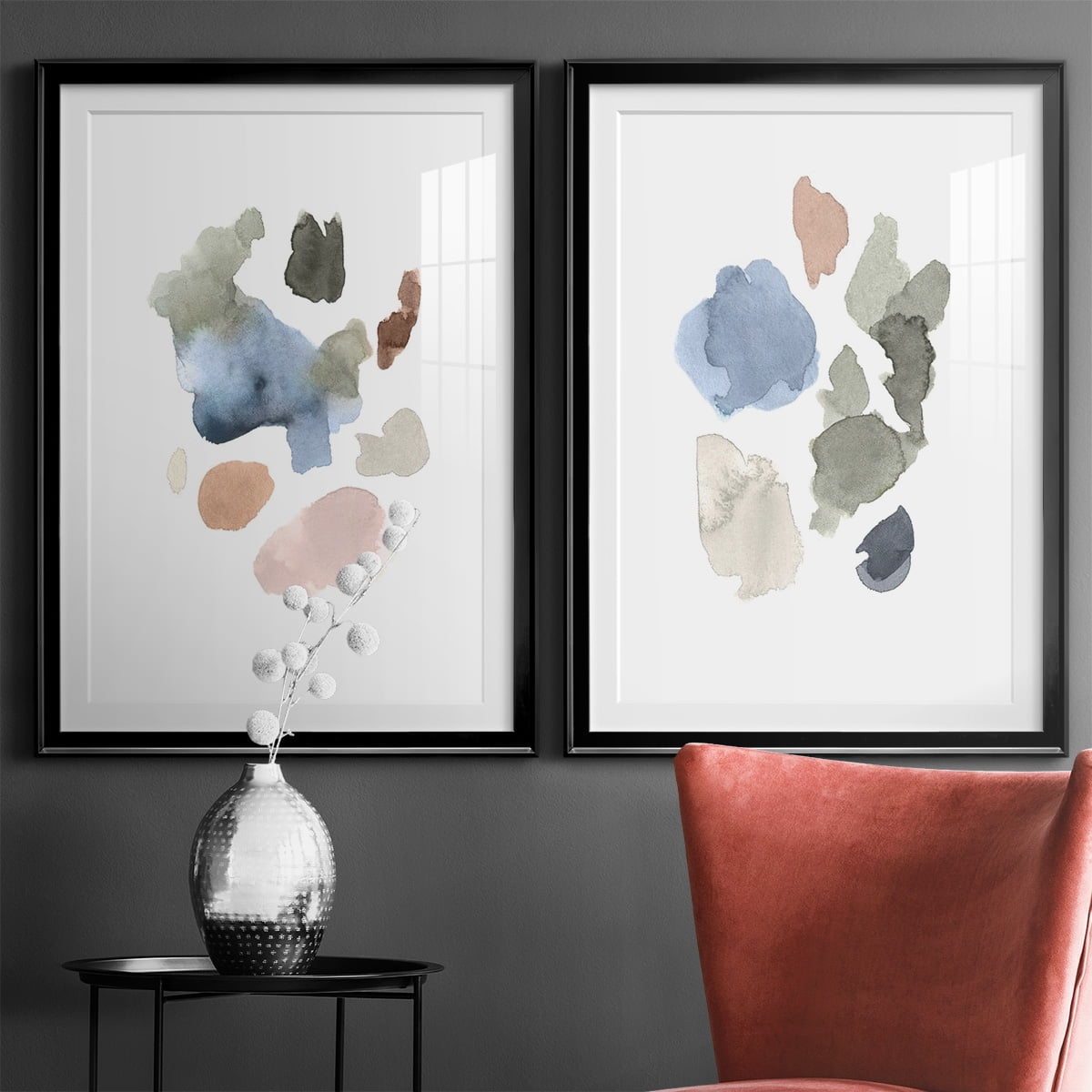 Wexford Home Fresh Start I Premium Framed Print, 30.5" x 42.5" - Ready to Hang, Black (Set of 2)