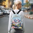 thumbnail image 7 of FORMRS Mini Backpack Purse for Women Travel Daypack Casual Shoulder Bag, Abstract Mountain, 7 of 7
