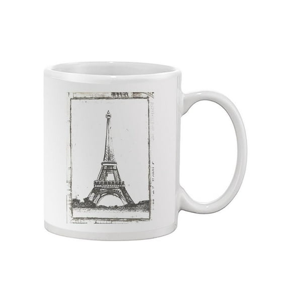 Sketch Of The Eiffel Mug - Ethan Harper Designs,