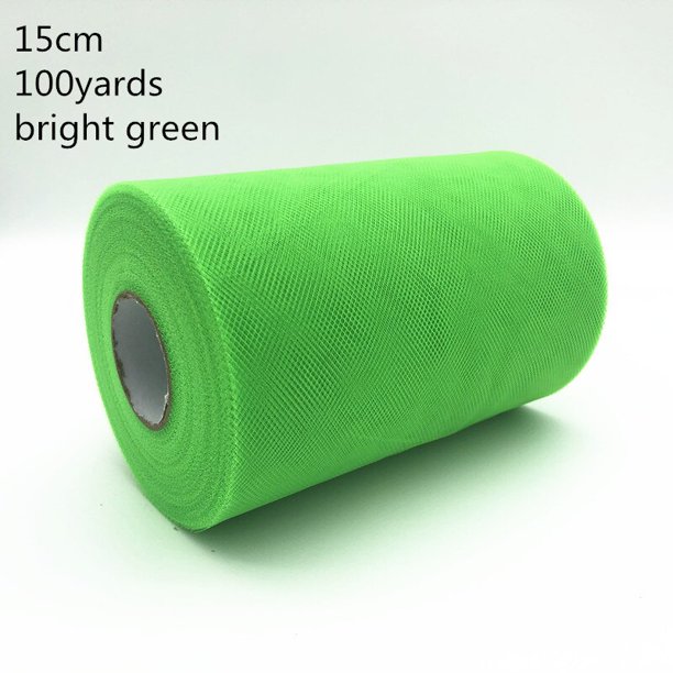 Rollo de tul de Organza para Baby Shower, 100 yardas, 15cm, cinta de tela, falda de tutú DIY, regalo artesanal, decoración de fiesta de boda, oro y plata
