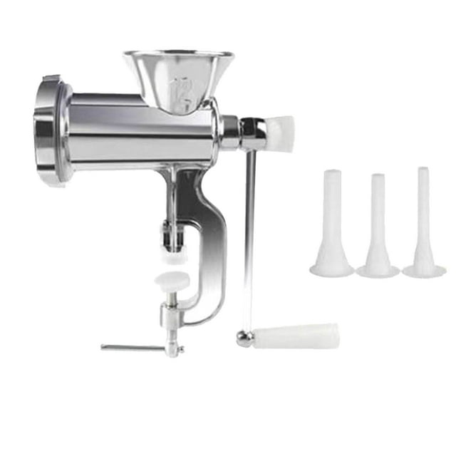 Meat Grinder Manual Meat Grinder Manual,Manual Meat Grinder Sausage Maker Table Mount Pork Mincer Sausage Stuffer Funnel Make Homemade Burger Patties Hand Operated Kitchen Tool,Hand Meat Grinder