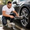 thumbnail image 6 of Long Handle Car Wheel Brush Plush Tire Cleaning Tool Soft Bristle Rim Brush for Wheels Tires and Trim Detailing, 6 of 7