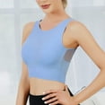 thumbnail image 4 of Ladies Longline Sports Bra High Impact Yoga Tops Built In Bra Crop Top Sports Bra Wireless Racerback Bra Ladies Lingeries, 4 of 8