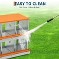 thumbnail image 3 of EDTara Large Vented Metal Chicken Egg Laying Box, 3/4-Compartment Nesting Box for Poultry Egg Collection**, 3 of 6