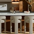thumbnail image 2 of Malone Taupe Performance Chenille Stool, 2 of 8