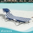 thumbnail image 5 of Ostrich Chaise Lounge, Facedown Beach Camping Pool Tanning Chair, Stripe, 5 of 11