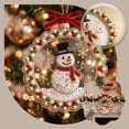 thumbnail image 6 of Acrylic Christmas Ornaments DIY Pearl Art Kits for Adults, Snowman Hanging Diamond Art Christmas Ornaments Set with Pearls, Special-Shaped Gems & Velvet Ribbon, Christmas Decor Craft, 6 of 7