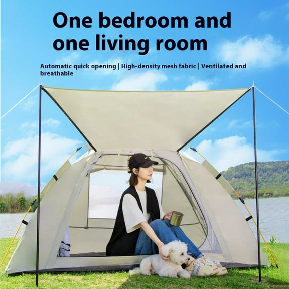 Century Glacier Outdoor 2-Person Tent Quick-Open Picnic One Door One Window Portable Folding Mosquito Net Home Anti-Mosquito Camping