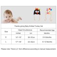 thumbnail image 2 of Thanksgiving Knitted Turkey Hat Baby Crochet Beanie Cap Pigtail Braids, 2 of 7