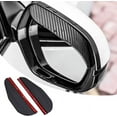 thumbnail image 1 of 2 pares de espejos protectores contra la lluvia para cejas, espejos laterales, protectores contra la lluvia, cubiertas para espejos retrovisores laterales para coche, ajuste universal, 1 of 5