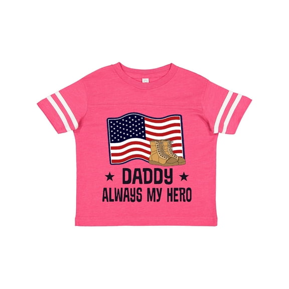 Inktastic Military Daddy Always My Hero Boys or Girls Toddler T-Shirt