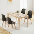 thumbnail image 2 of Gymax Modern Dining Chairs Set of 4 Armless Kitchen Chairs 330 LBS Load Capacity Black, 2 of 10