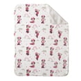 thumbnail image 1 of Disney Minnie Mouse Plush Baby Blanket, 30" x 40", 1 of 6