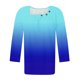 thumbnail image 5 of Fiudx Liquidación de Ahorros de Verano Blusa de Manga 3/4 a La Moda para Mujer, Camiseta Estampada, Top Informal, 5 of 5