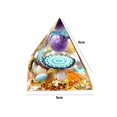 thumbnail image 3 of Decoración Eléctrico Pirámide de orgonita, amatista, peridoto, cristal curativo, energía, artesanías de orgón (B), 3 of 8