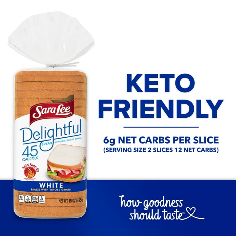 Sara Lee White made with Whole Grain Sandwich Bread, 20 oz - Pay Less Super  Markets