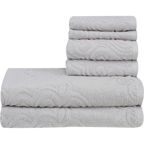 Mainstays Quick Drying 6-Piece Textured Towel Set - Walmart.com