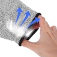 thumbnail image 3 of AURARMLET Safety Protective Work Gloves Grey Arm Protection Guards for Kitchen 1Set, 3 of 6