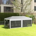 thumbnail image 2 of CoSoTower 10' X 20' Party Tent, Outdoor Wedding Canopy & Gazebo with 6 Removable Sidewalls, Shade Shelter for Events, Bbqs, White, 2 of 7