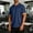 Dark Blue, variant on Mens Workout Shirts Fitted, Quick Dry Gym Tshirts Running Athletic Top Moisture Wicking Tee