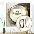 thumbnail image 3 of Designart "Harmony Of Yin And Yang Transcendent Gold And Black" Abstract Painting Square Mirror Wall Decor Modern - Large Gold Square Bathroom Mirror - Square Printed Wall Mirror Art, 3 of 5